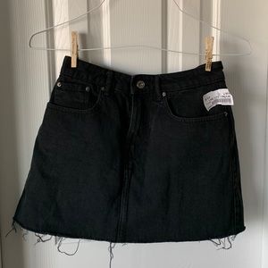 black denim skirt
